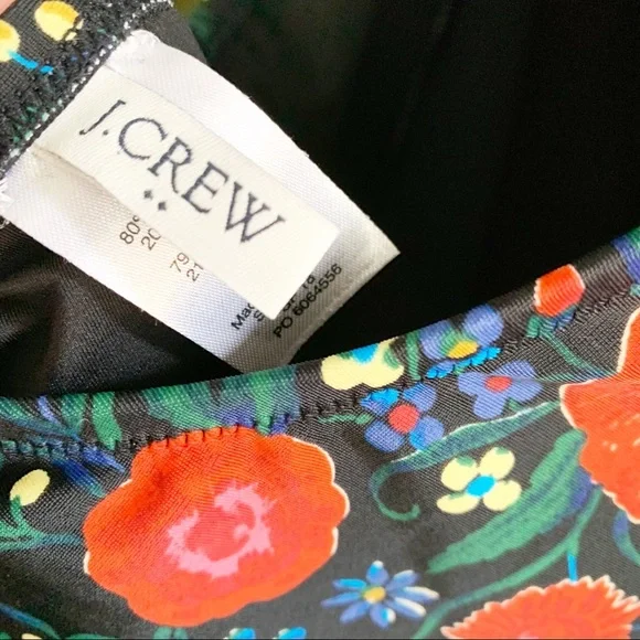 J. Crew Bandeau Floral Swimsuit - Picture 6 of 7